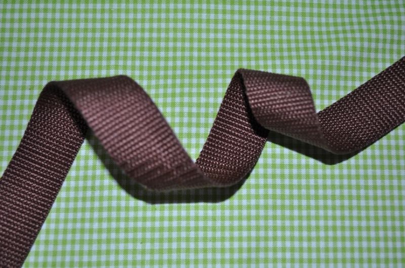 Gurtband 25 mm Braun