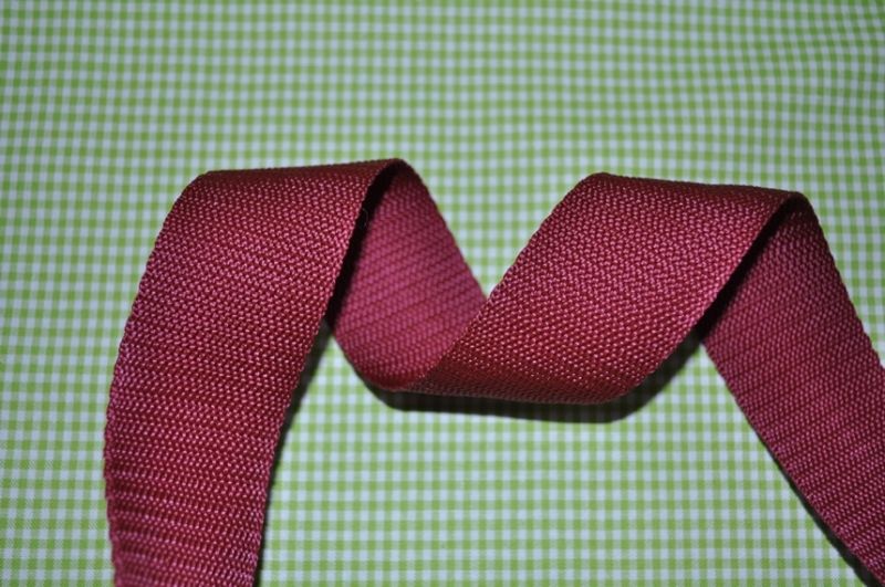 Gurtband 40 mm Weinrot