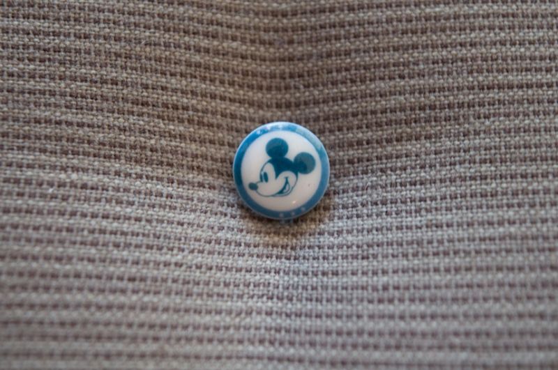 Disney Knopf 13mm 22 Mickey Mouse blau