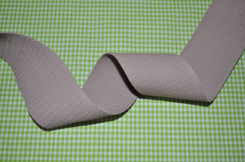 Gurtband 50 mm Hellbraun