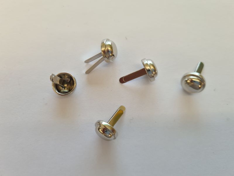 Bodennägel/Taschenfüsse Metall 10mm Silber 1