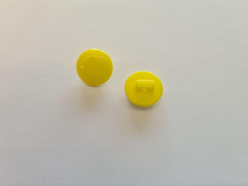 Knopf 12mm Öse Uni gelb