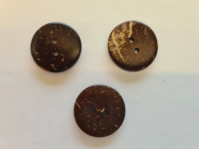 Knopf Kokosnuss doppelseitig 20mm