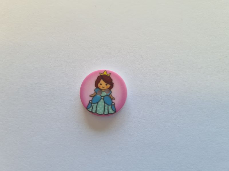 Knopf Prinzessin Pink