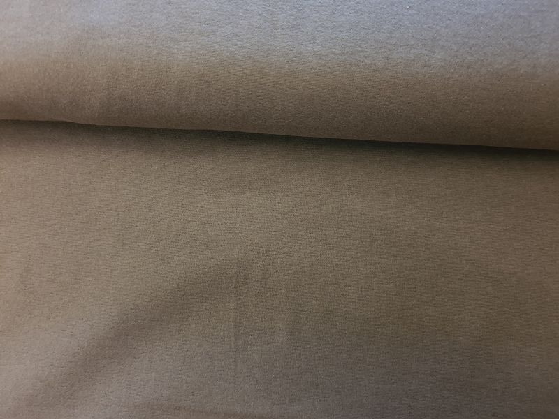 Baumwoll Flanell Uni Braun