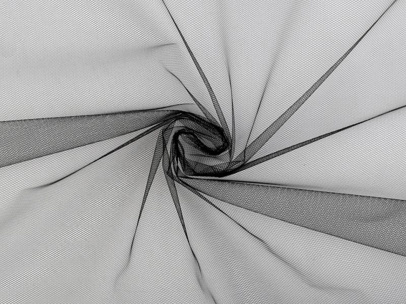 Mittlerer Tüll Uni Schwarz