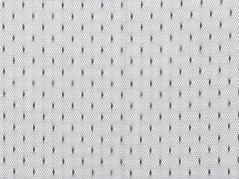 [920025] Tüll Zart gemustert Schwarz