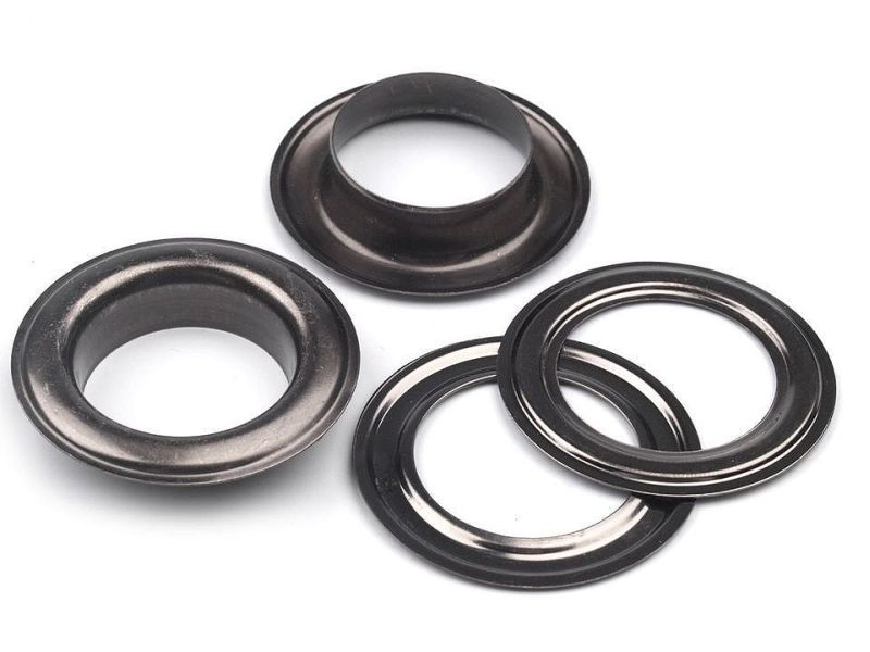 Ösen für Presse 10stk 22mm Hematit 3