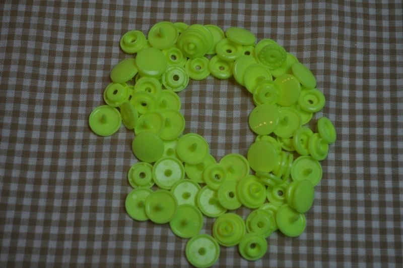 30 Baby Snaps T5 Farbe B36 Neon Yellow