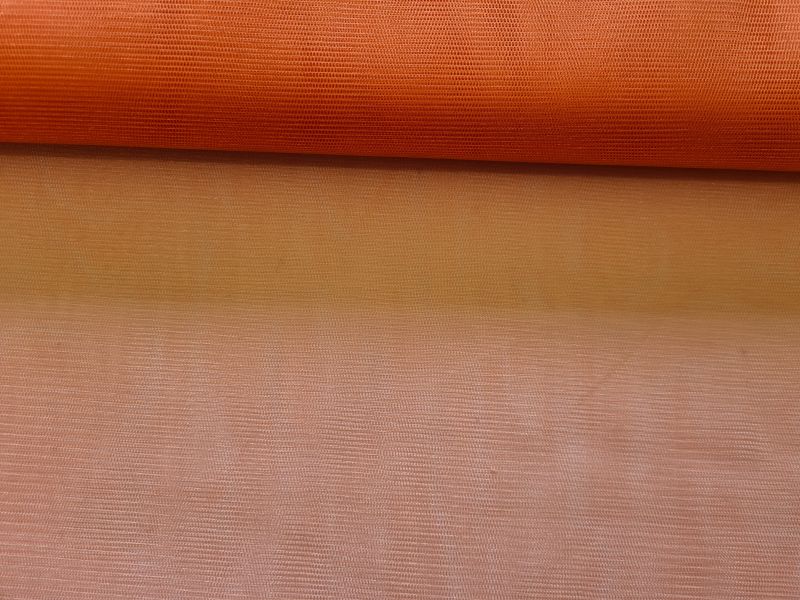 Glanz Tüll uni Lachs