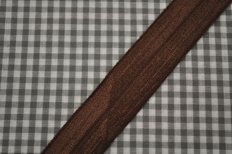 Elastisches Einfassband 20mm dunkelbraun
