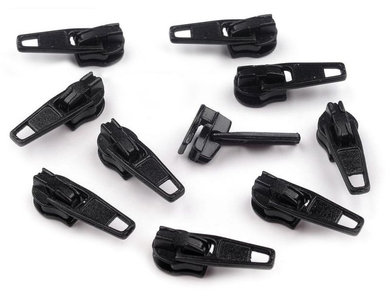 Schieber/Zipper mit Lock 3mm Schwarz