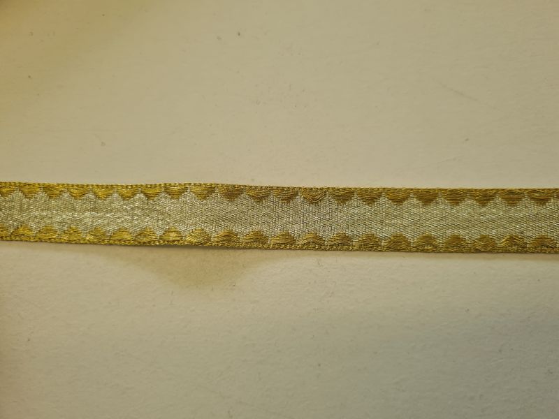 [L0247-GO1] Goldband mit Wellen 18mm hell