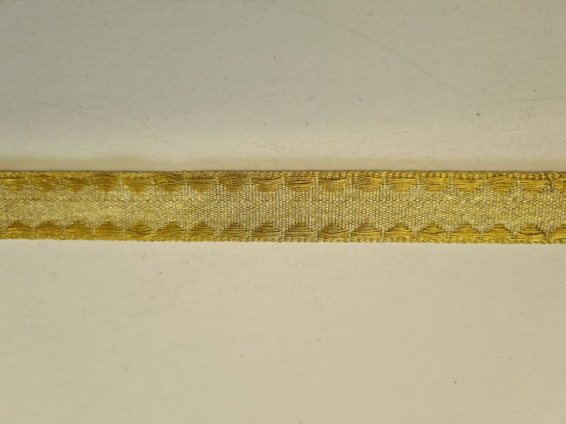 [L0247-GO2] Goldband mit Wellen 18mm dunkel