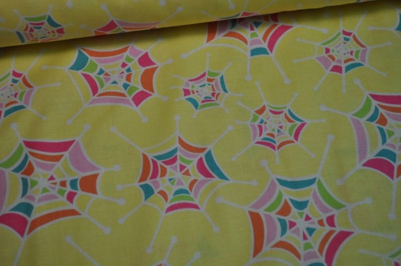 Riley Blake Snug as a bug Netz Gelb