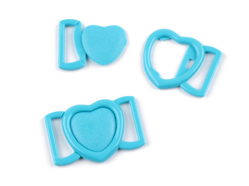 Bikini Verschluss Herzform Kunststoff 20mm Türiks