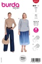 Schnittmuster Langarmshirts Burda 5717