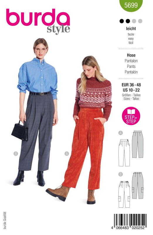 Schnittmuster Hosen Burda 5699