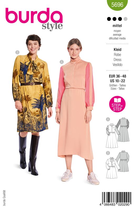 Schnittmuster Kleider Burda 5696