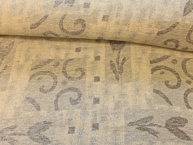 Polyester Jaquard Musterblöcke Braun