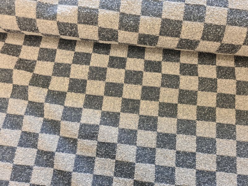 Gobelin Karo Grautöne