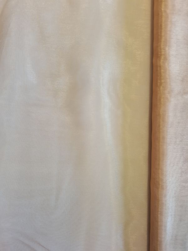 Organza uni Lederbraun
