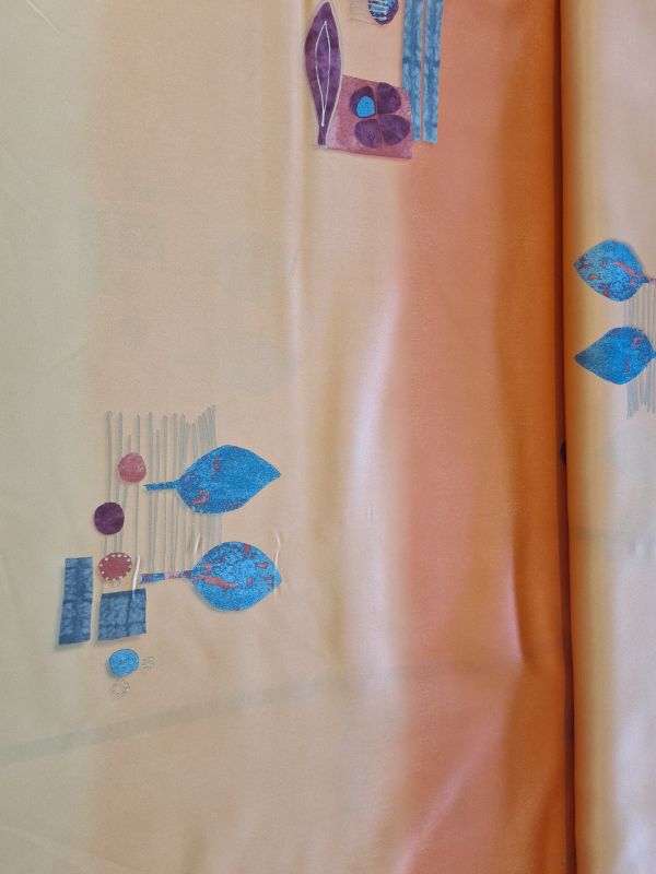 Mikro Satin Orangtöne und Kunstdrucke