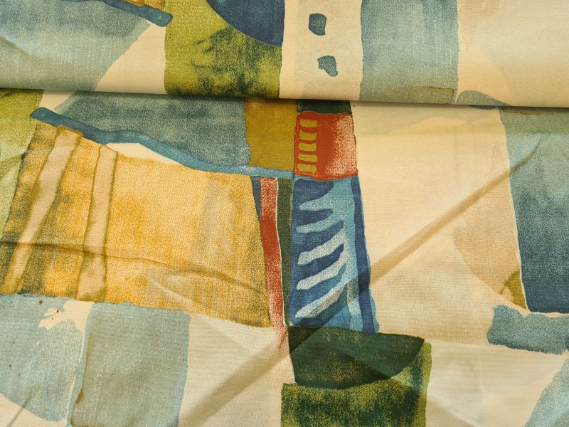 Dekostoff Polyester großes grafisches Muster