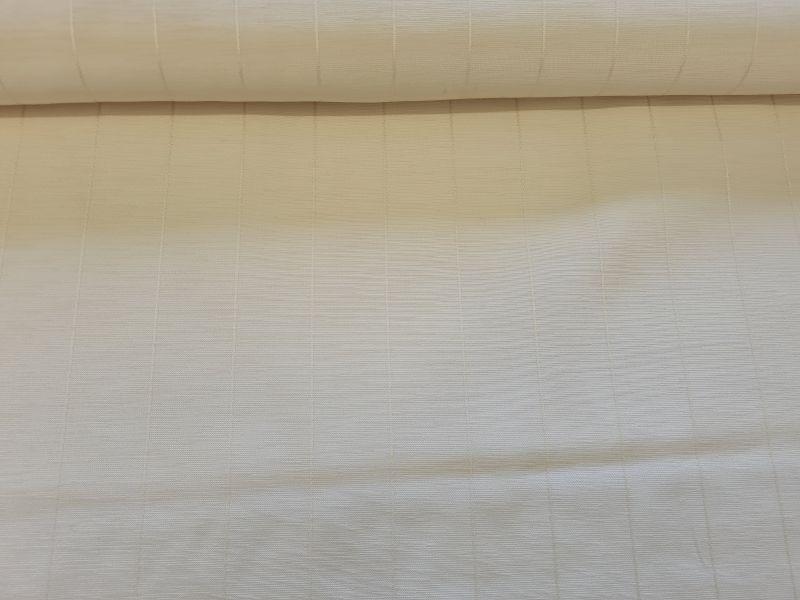 Leichter Deko Jaquard schmale streifen creme