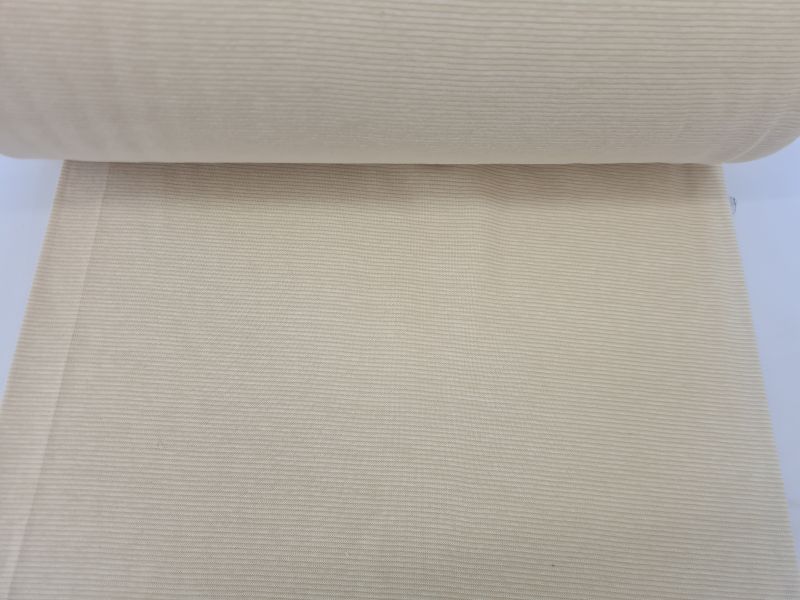 Bündchen schmale Streifen Beige Creme