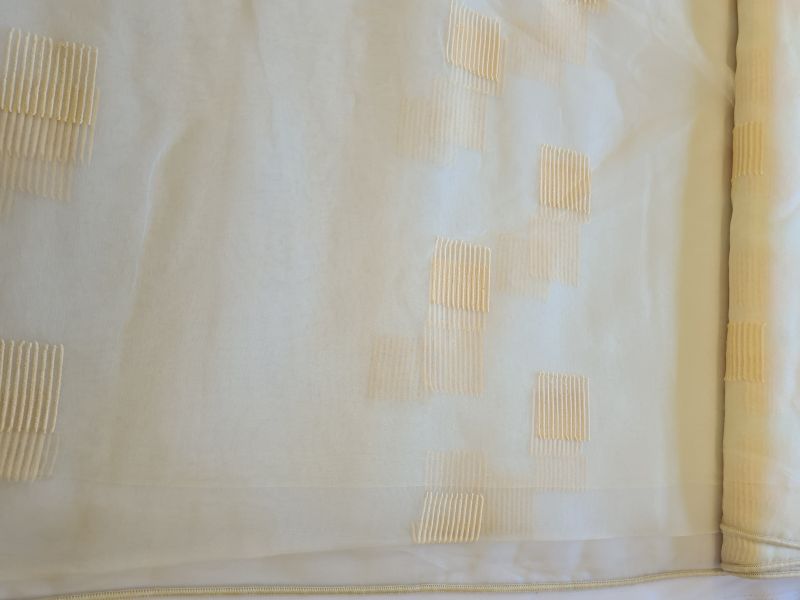 Polyster Gardine 19 Blöcke Streifen mit Gewicht 250 cm breit