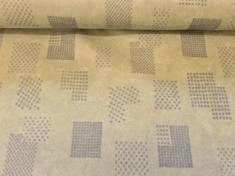 Polsterstoff Grafisches Muster Waldgrün