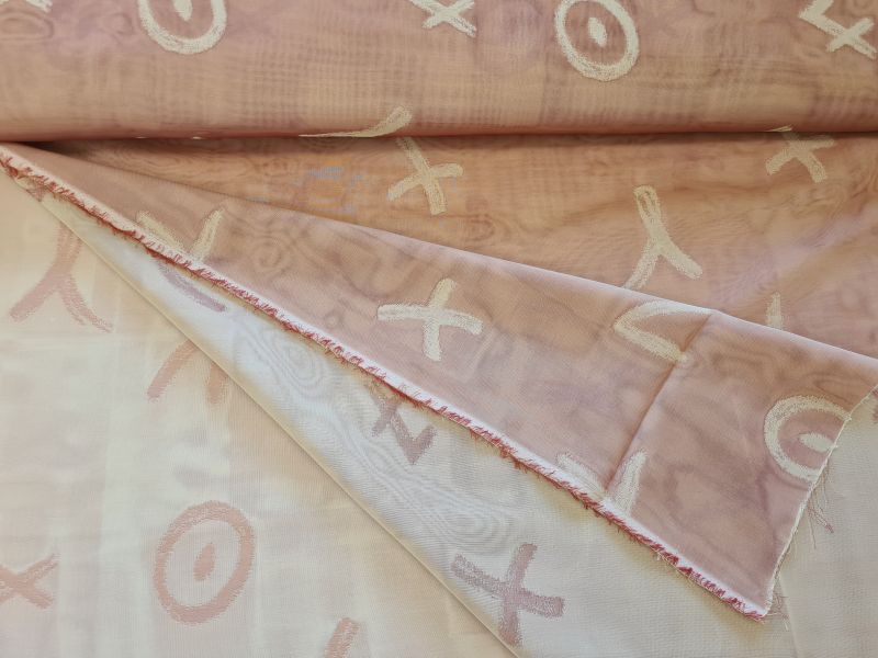 Gardinenstoff Chiffon 28 Altrosa YX7O