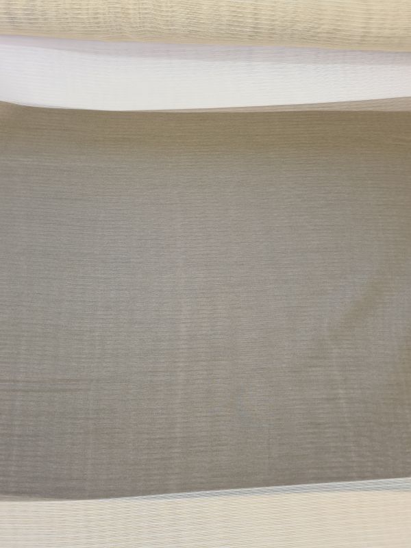 Gardinenstoff Chiffon 40 cm streifen Rosa Braun Beige