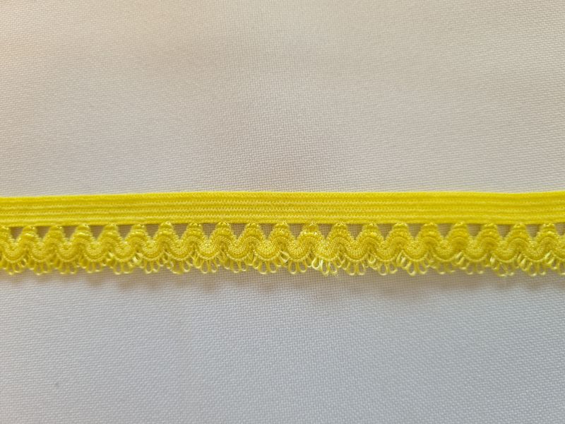 Unterwäschengummi/Rüschengummi 15mm Gelb