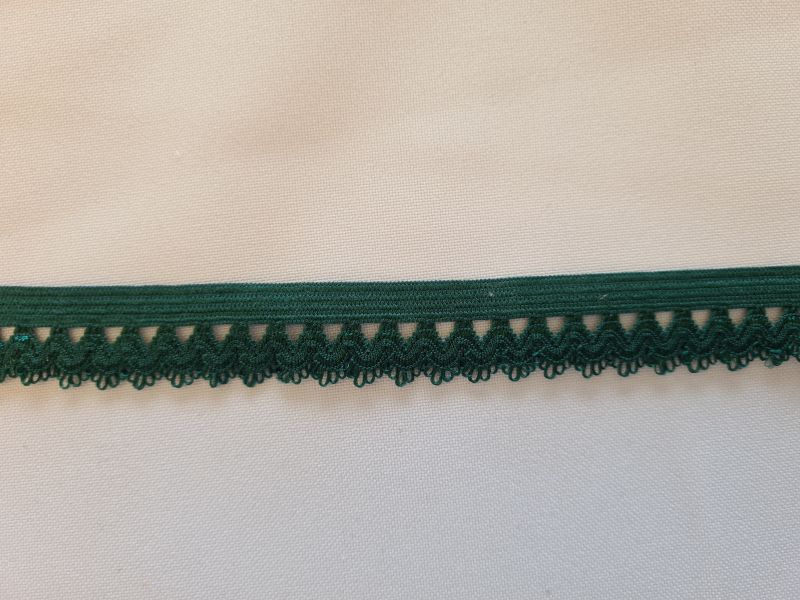Unterwäschengummi/Rüschengummi 15mm Dunkelgrün