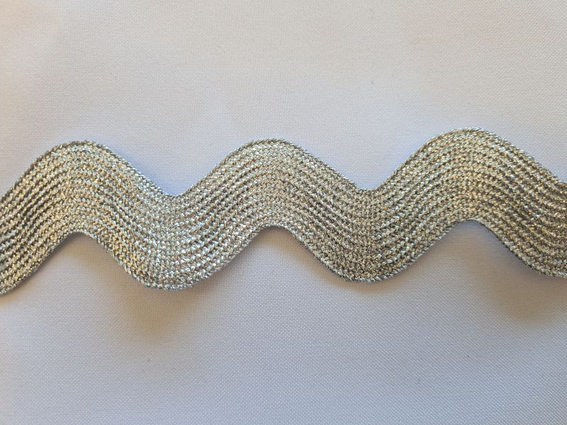 Zackenlitze 2,5cm Silber