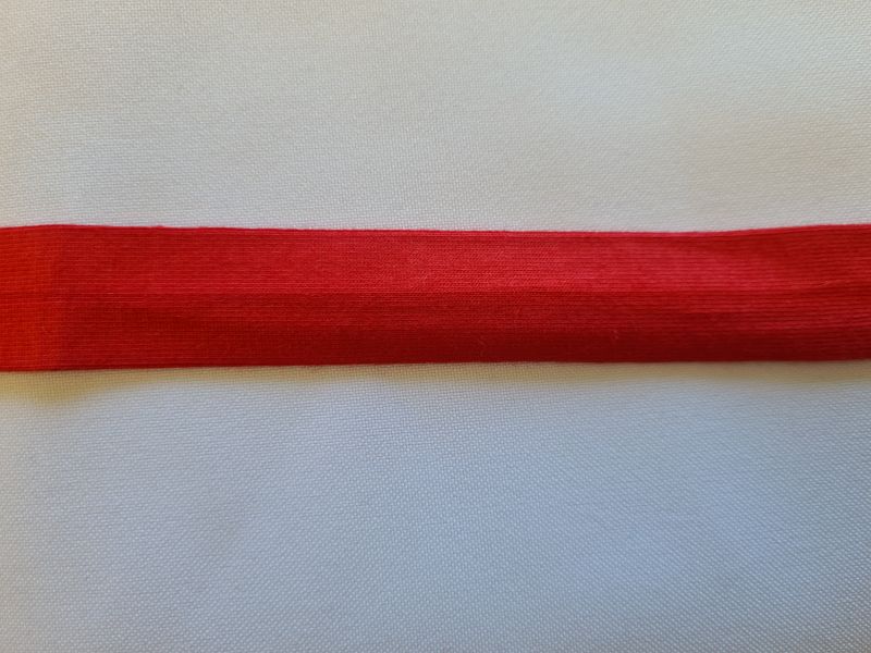 Jersey Schrägband 20 mm Rot