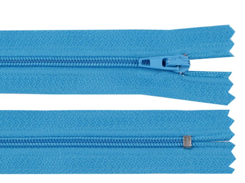 Reißverschluss nicht teilbar 14 cm Aqua