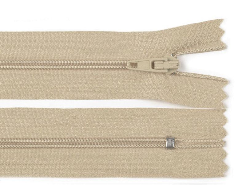Reißverschluss nicht teilbar 14 cm Creme