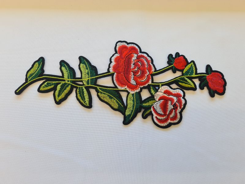 Applikation/Bügelbild Pfingstrose groß