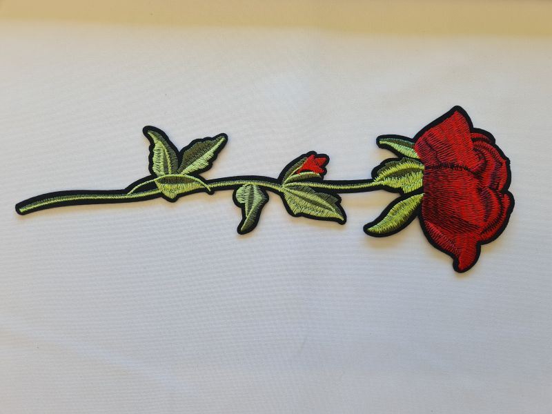 Applikation/Bügelbild Pfingstrose einzeln groß