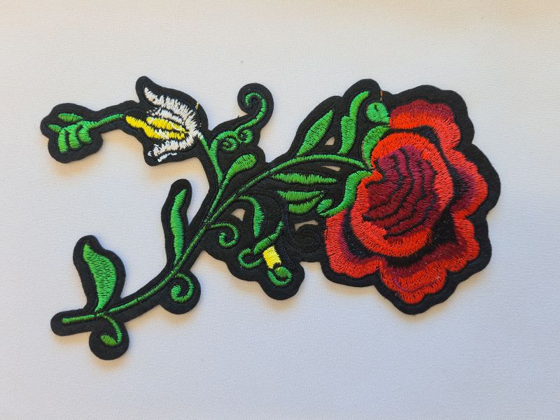 Applikation/Bügelbild Pfingstrose 16cm