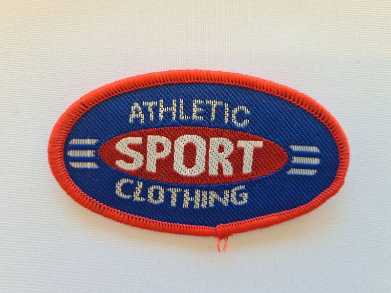 Applikation/Bügelbild Oval Athletic Sport Clothing