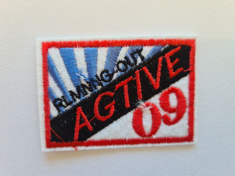 Applikation/Bügelbild Rechteck Agtive 09