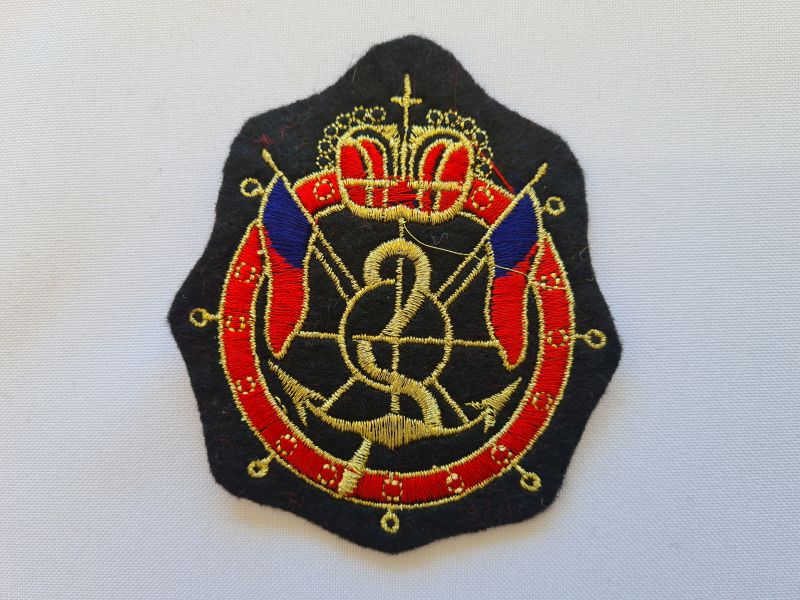 Applikation/Bügelbild Wappen Anker Steuerrad