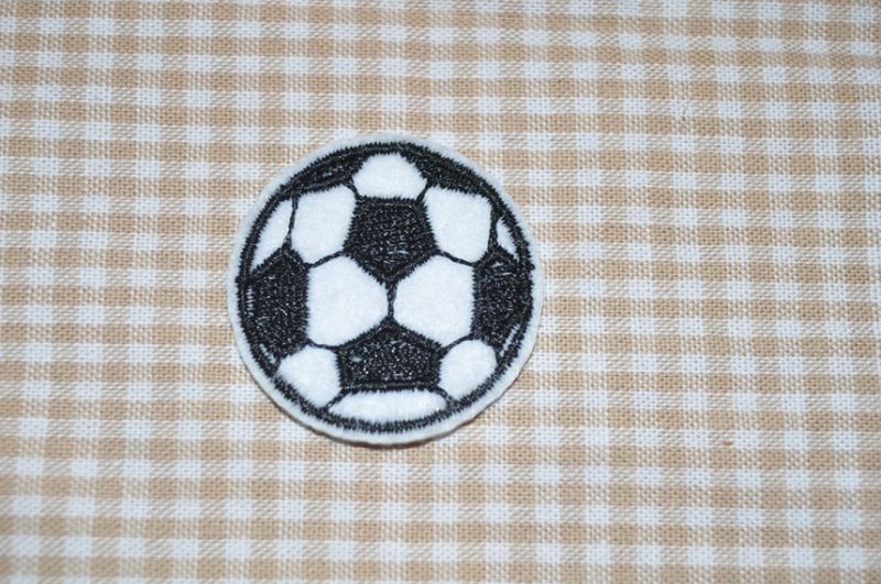 Applikation/Bügelbild Fußball 3cm