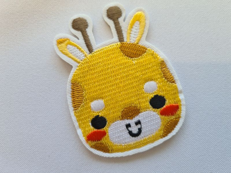 Applikation/Bügelbild Giraffenkopf