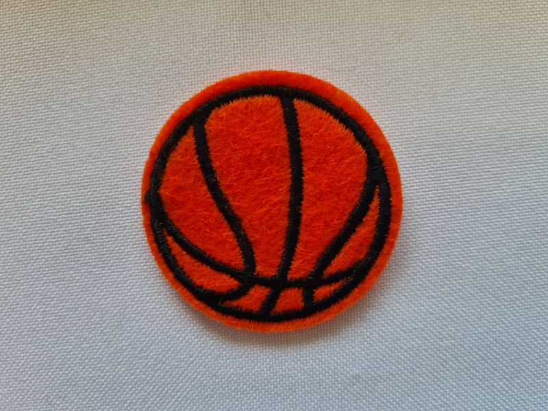 Applikation/Bügelbild Basketball 3,7cm