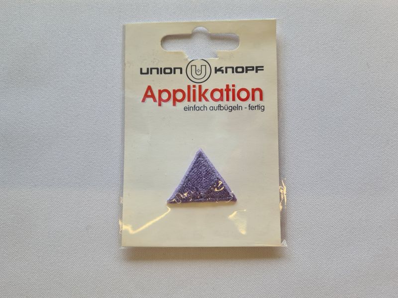 Applikation/Bügelbild Dreieck flieder klein